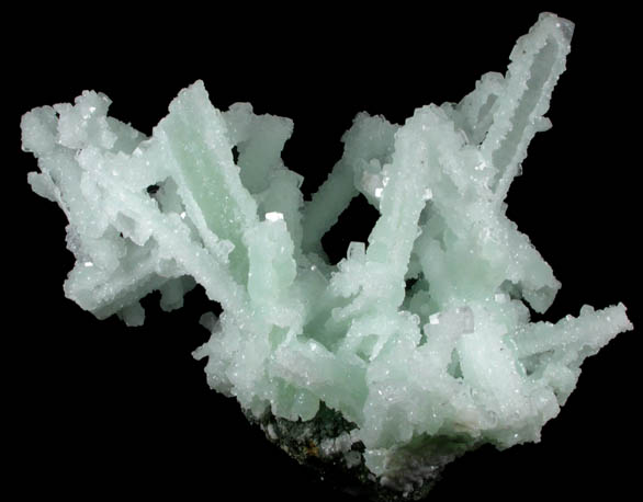 Prehnite pseudomorphs after Laumontite with Apophyllite from Mumbai (Bombay) District, Maharashtra, India