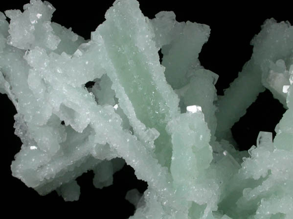 Prehnite pseudomorphs after Laumontite with Apophyllite from Mumbai (Bombay) District, Maharashtra, India