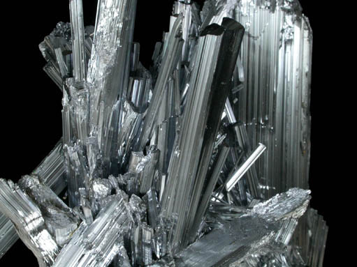 Stibnite from Xikuangshan, 12 km northeast of Lengshuijiang, Hunan Province, China