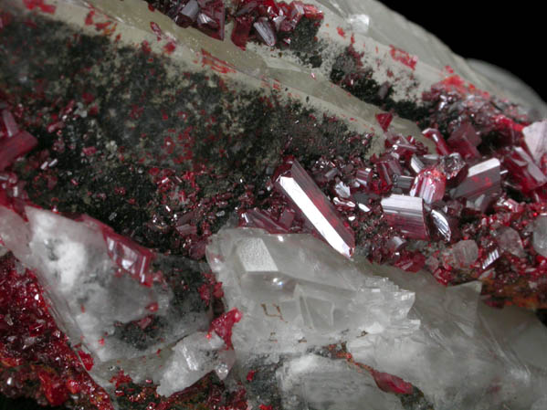 Realgar and Calcite from Shimen Mine, Hunan Province, China