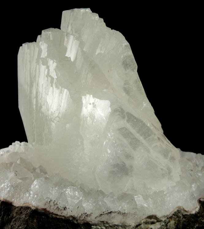 Heulandite on Quartz from Nashik District, Maharashtra, India