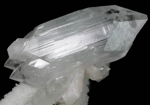 Apophyllite with Stilbite-Ca on Quartz from Jalgaon, Maharashtra, India