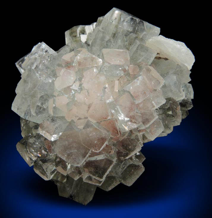 Apophyllite over Thomsonite with Stilbite-Ca from Rahuri, Nagar District, Maharashtra, India