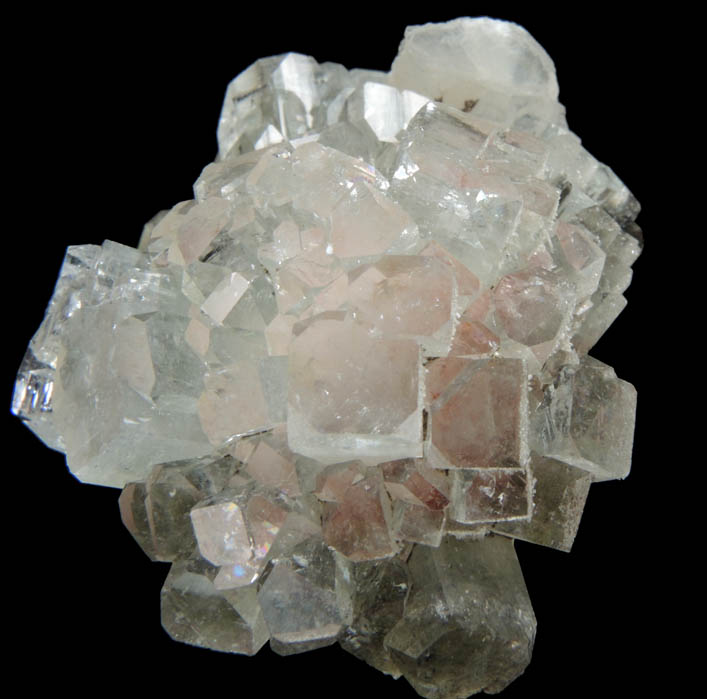 Apophyllite over Thomsonite with Stilbite-Ca from Rahuri, Nagar District, Maharashtra, India