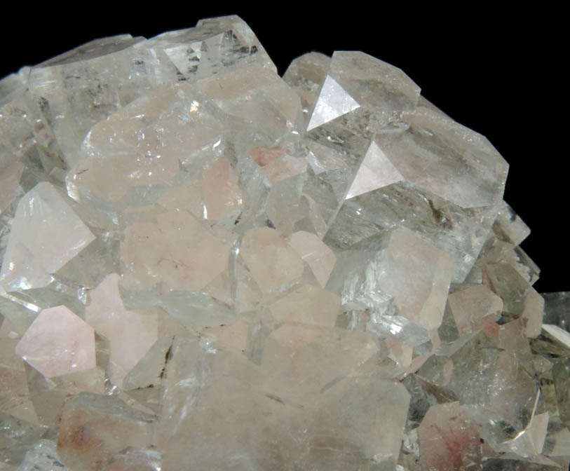 Apophyllite over Thomsonite with Stilbite-Ca from Rahuri, Nagar District, Maharashtra, India