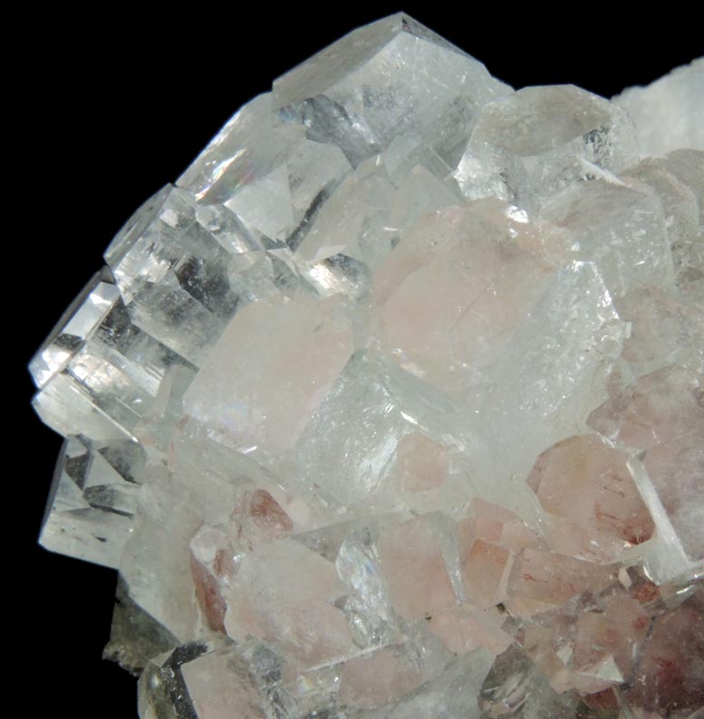 Apophyllite over Thomsonite with Stilbite from Rahuri, Nagar District, Maharashtra, India