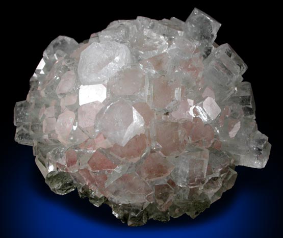 Apophyllite over Thomsonite from Rahuri, Nagar District, Maharashtra, India