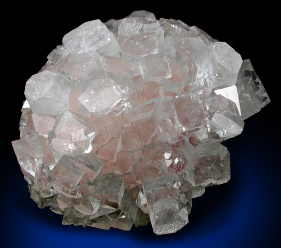 Apophyllite over Thomsonite from Rahuri, Nagar District, Maharashtra, India