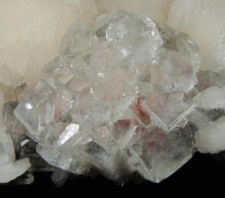 Apophyllite over Thomsonite with Stilbite-Ca from Rahuri, Nagar District, Maharashtra, India