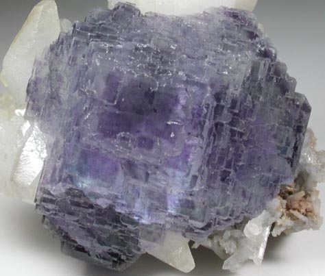 Fluorite and Calcite from Shangbao Mine, Leiyang, Hunan, China