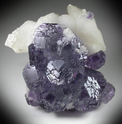 Fluorite and Calcite from Shangbao Mine, Hunan, China