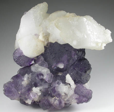 Fluorite and Calcite from Shangbao Mine, Hunan, China