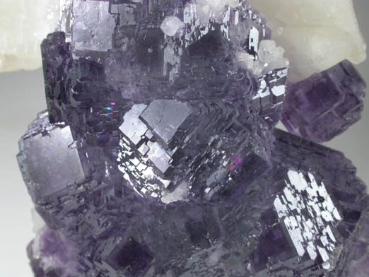 Fluorite and Calcite from Shangbao Mine, Hunan, China