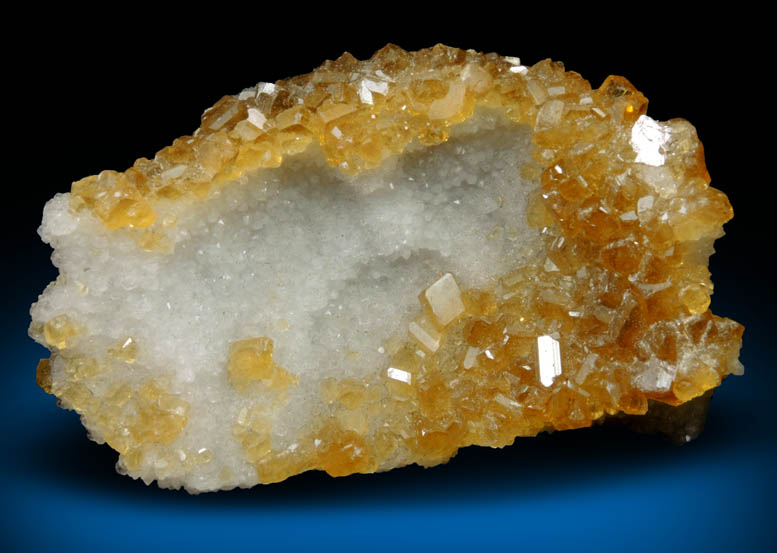 Barite on Quartz from Xiefang Mine, Ruijin, Jiangxi, China