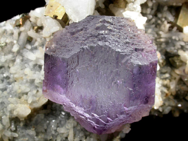 Fluorite, Calcite, Pyrite, Quartz from Shangbao Mine, Hunan, China