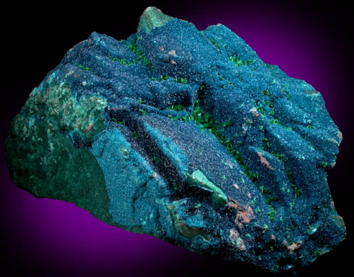 Cornetite, Malachite, Chrysocolla from L'Etoile du Congo Mine, Lubumbashi, Katanga (Shaba) Province, Democratic Republic of the Congo (Type Locality for Cornetite)