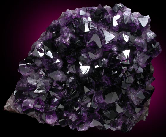 Quartz var. Amethyst from Catalan Agate-Amethyst District, Southern Paran Basalt Basin, Artigas, Uruguay