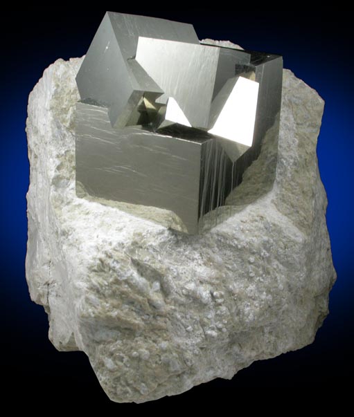 Pyrite from Victoria Mine, Navajn, La Rioja, Spain