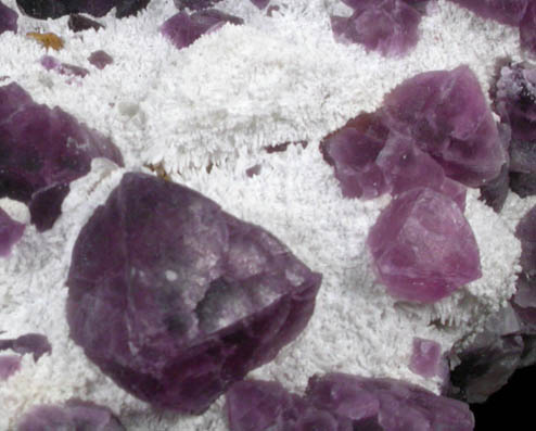 Fluorite in Quartz from Lookout Prospect, Cooks Peak District, Luna County, New Mexico