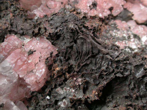 Calcite and Native Copper from Keweenaw Peninsula Copper District, Michigan