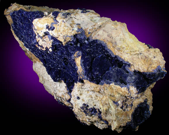 Azurite from Morenci Mine, Clifton District, Greenlee County, Arizona