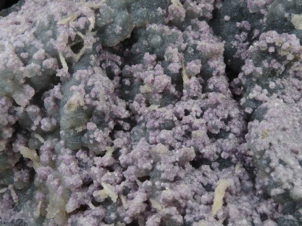 Fluorite on Quartz var. Chalcedony from Cripple Creek District, Teller County, Colorado