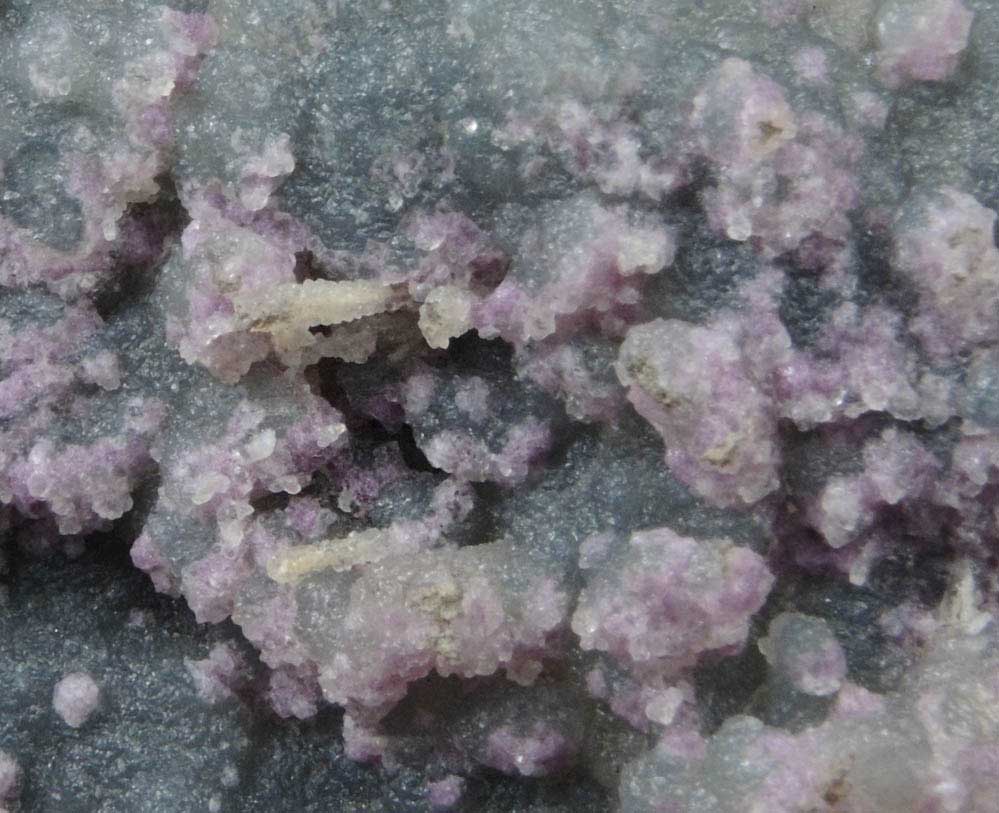 Fluorite on Quartz var. Chalcedony from Cripple Creek District, Teller County, Colorado