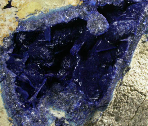 Azurite from Morenci Mine, Clifton District, Greenlee County, Arizona