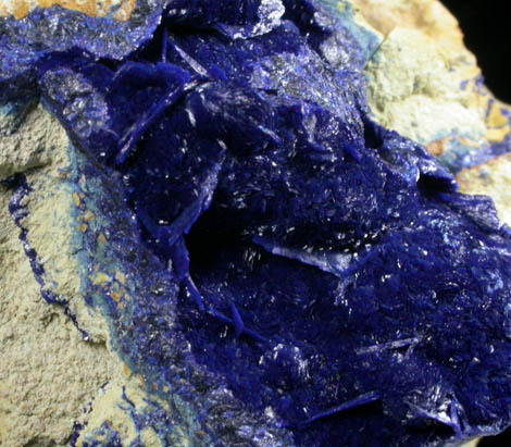 Azurite from Morenci Mine, Clifton District, Greenlee County, Arizona