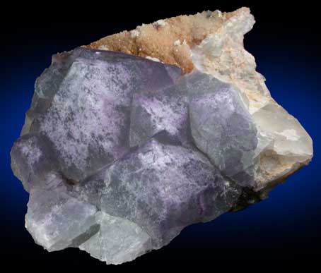 Fluorite on Quartz from Hesson Mine, La Paz County, Arizona