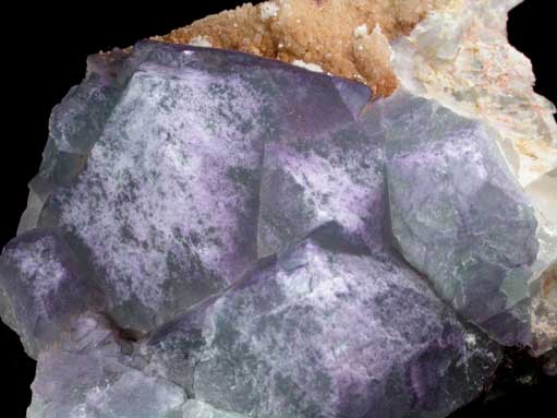 Fluorite on Quartz from Hesson Mine, La Paz County, Arizona