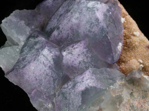 Fluorite on Quartz from Hesson Mine, La Paz County, Arizona