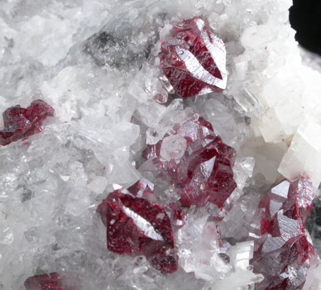 Cinnabar (interpenetrant twinned crystals) from Wanshan, Tongren, Guizhou Province, China