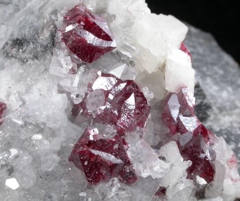 Cinnabar (interpenetrant twinned crystals) from Wanshan, Tongren, Guizhou Province, China
