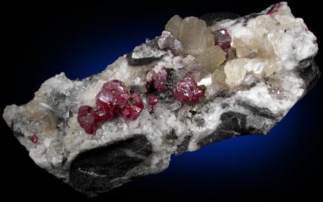 Cinnabar with Pyrite and Calcite from Wanshan, Tongren, Guizhou Province, China