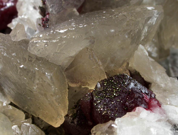 Cinnabar with Pyrite and Calcite from Wanshan, Tongren, Guizhou Province, China