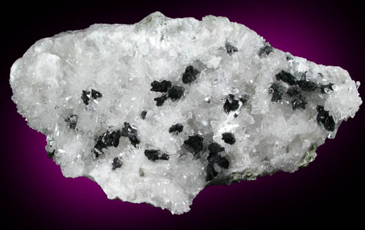 Ilvaite on Quartz from Kurad Quarry, Mumbai (Bombay) District, Maharashtra, India