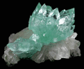 Apophyllite (rare blue-green color) on Heulandite from undisclosed new locality, Maharashtra, India