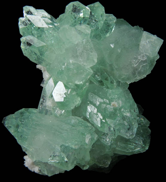 Apophyllite with Stilbite-Ca on Heulandite-Ca from Pashan Hill Quarry, Pune District, Maharashtra, India