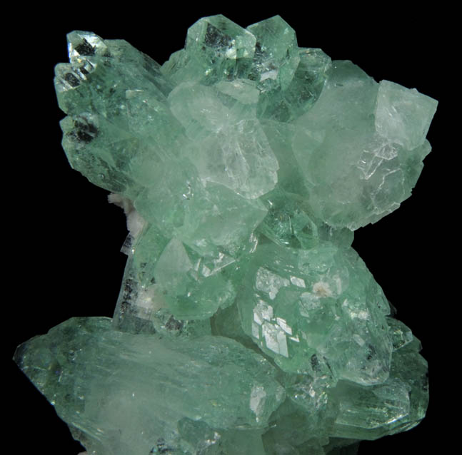 Apophyllite with Stilbite-Ca on Heulandite-Ca from Pashan Hill Quarry, Pune District, Maharashtra, India