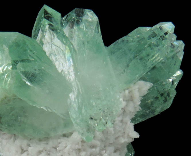 Apophyllite with Stilbite-Ca on Heulandite-Ca from Pashan Hill Quarry, Pune District, Maharashtra, India