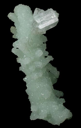 Prehnite pseudomorphs after Laumontite with Apophyllite from Mumbai (Bombay) District, Maharashtra, India