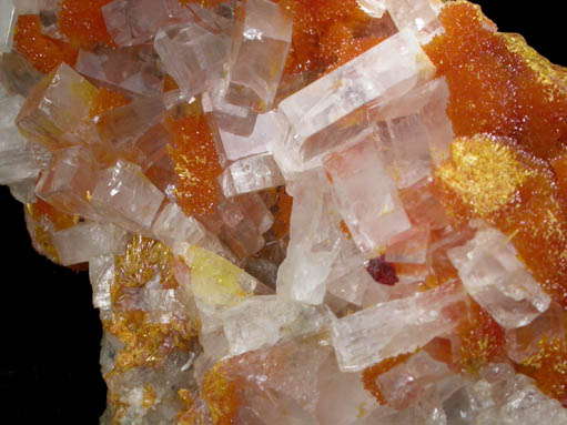 Barite on Orpiment from Quiruvilca District, Santiago de Chuco Province, La Libertad Department, Peru