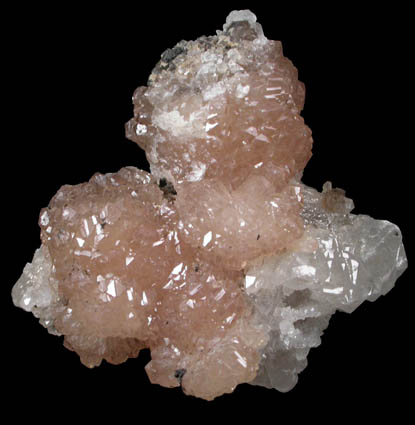 Olmiite with Calcite from N'Chwaning Mines, Kalahari Manganese Field, Northern Cape Province, South Africa (Type Locality for Olmiite)