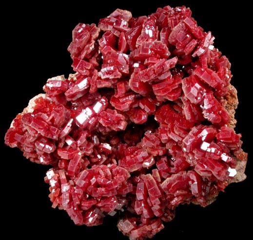 Vanadinite from Mibladen, Haute Moulouya Basin, Zeida-Aouli-Mibladen belt, Midelt Province, Morocco