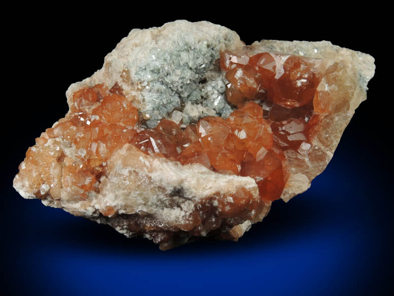 Grossular Garnet with Clinochlore from Mana, Barang District, Bajaur Agency, Federally Administered Tribal Areas, Pakistan