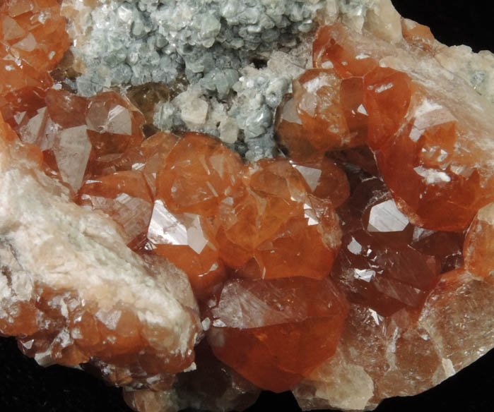 Grossular Garnet with Clinochlore from Mana, Barang District, Bajaur Agency, Federally Administered Tribal Areas, Pakistan