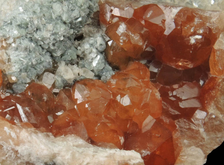 Grossular Garnet with Clinochlore from Mana, Barang District, Bajaur Agency, Federally Administered Tribal Areas, Pakistan