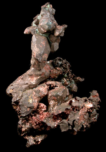 Copper (crystallized) from Cliff Mine, Keweenaw Peninsula Copper District, Michigan