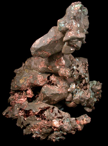 Copper (crystallized) from Cliff Mine, Keweenaw Peninsula Copper District, Michigan